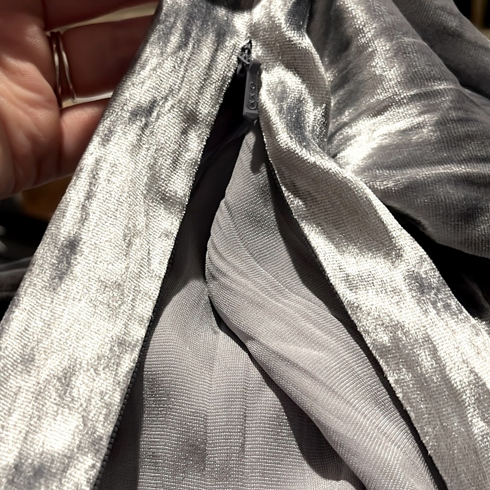 J Brand Crushed Velvet Silk Pull On Pants in Dark Whistle - Picture 7 of 8